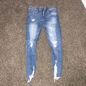 Ripped American Eagle Jeggings